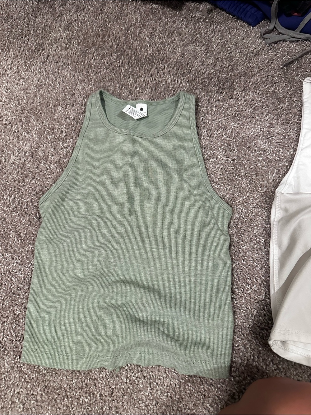 Yogalicious Ribbed Tank in Sage